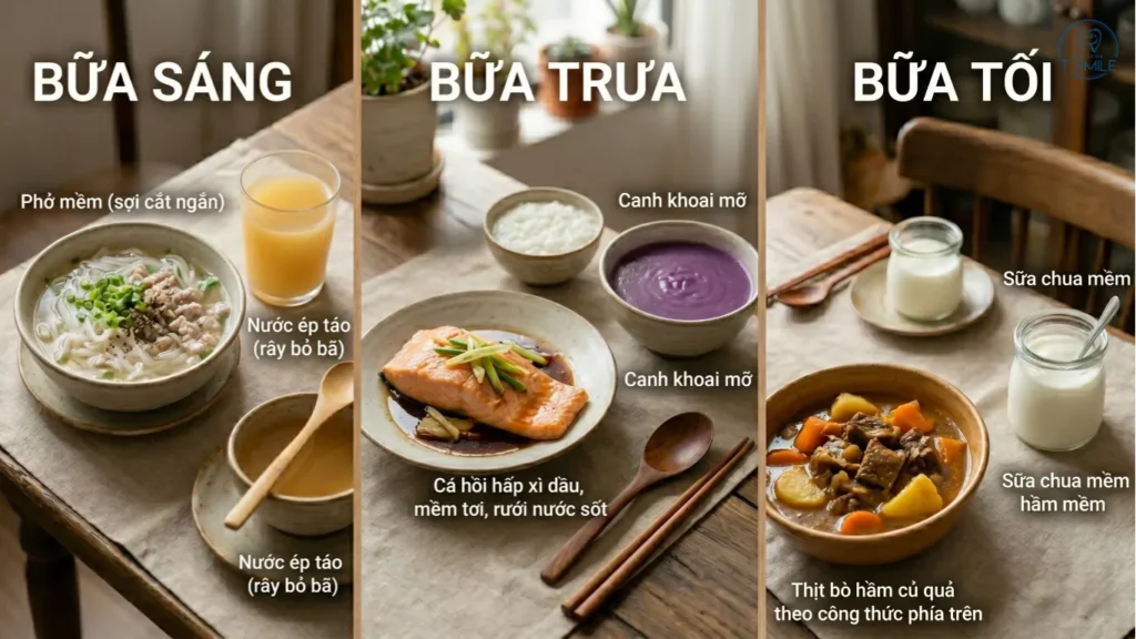 món ăn cho người niềng răng