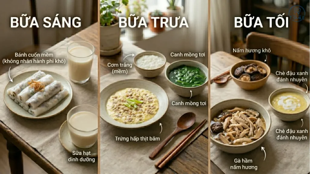 món ăn cho người niềng răng