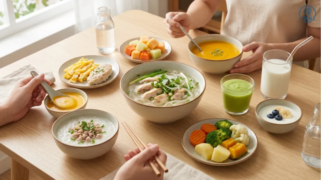 niềng răng ăn gì