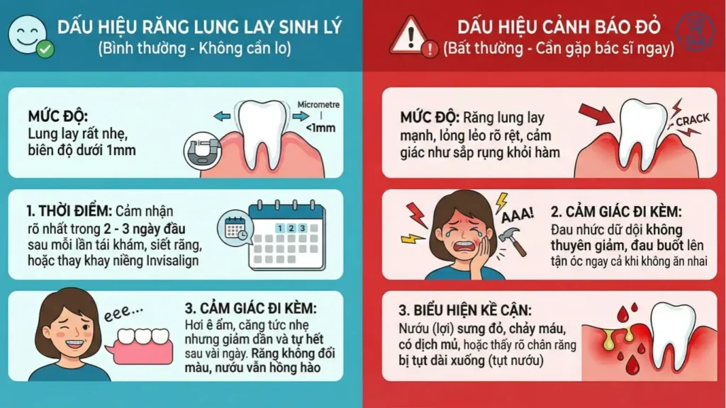 răng lung lay khi niềng
