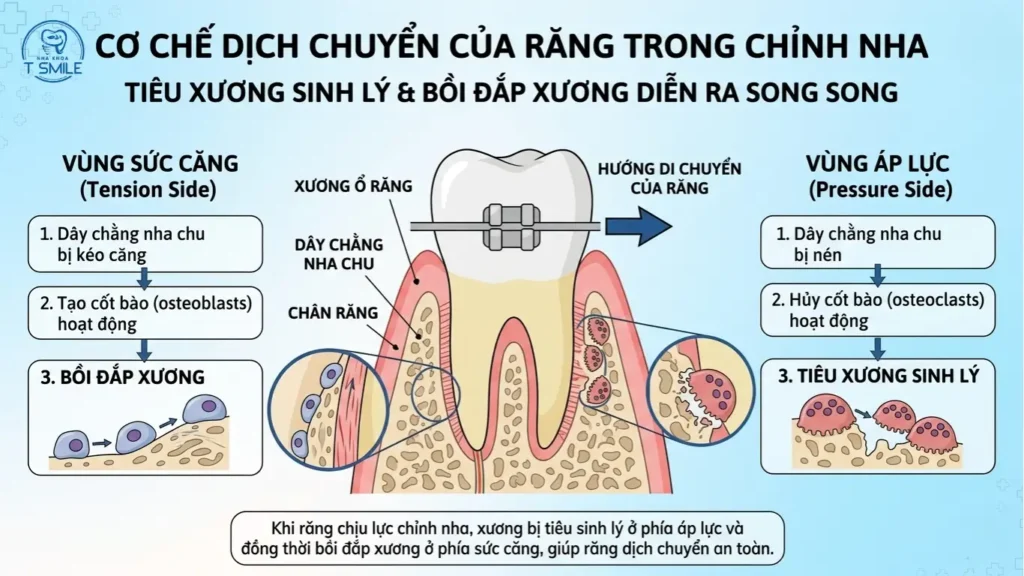 niềng răng bị tiêu xương