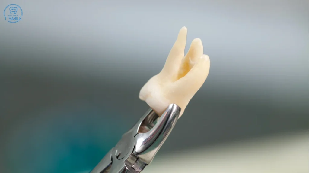răng sâu bị vỡ chỉ còn chân răng