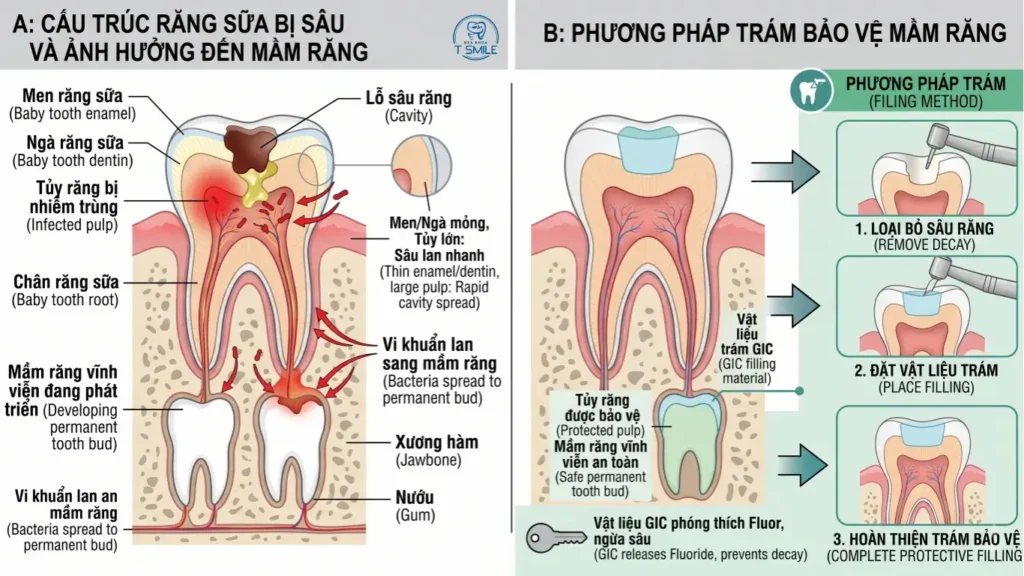Có nên trám răng cho trẻ 4, 5 tuổi không?