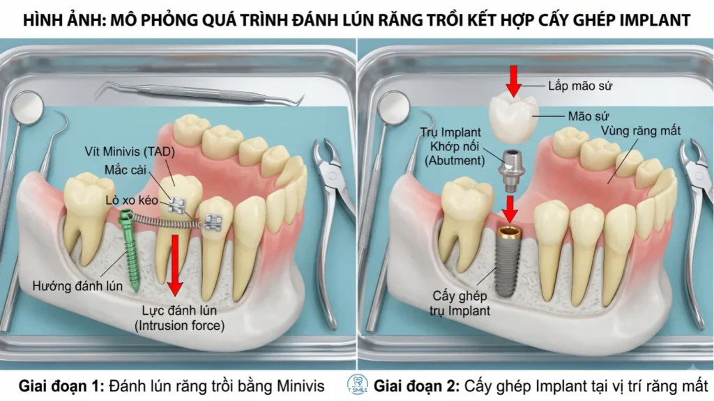 mất răng làm trồi răng đối diện
