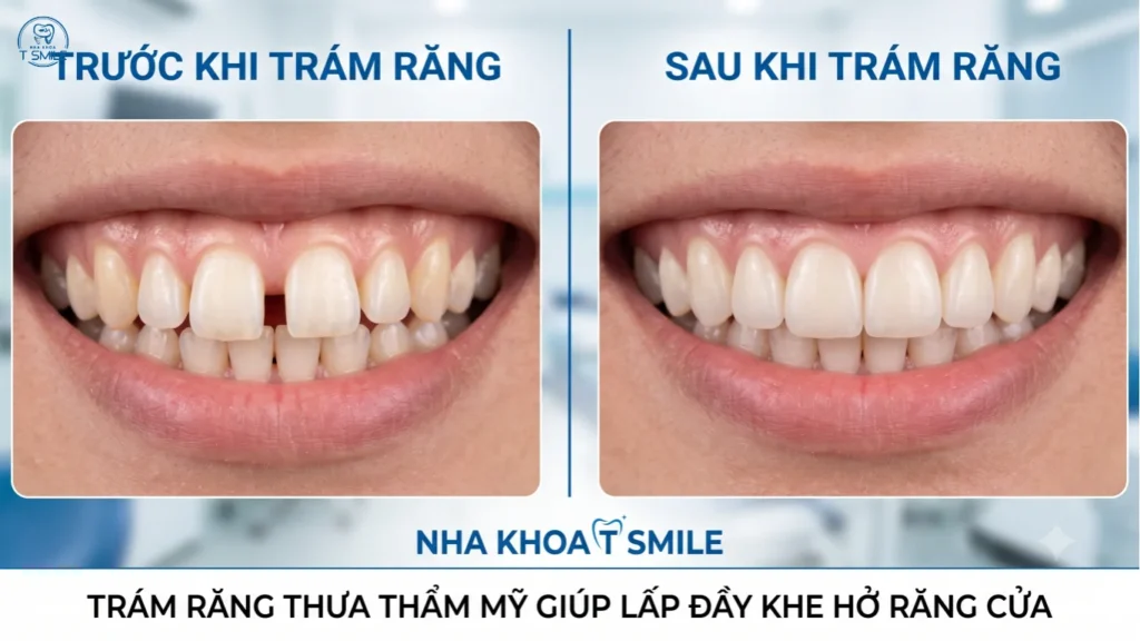 răng thưa có trám được không